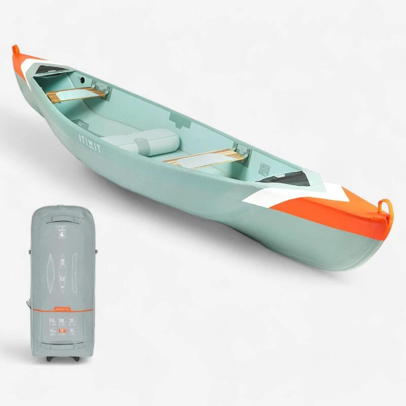 Canoë Gonflable Drop Stitch Haute Pression X500 4 Places (2 Adultes + 2 Enfants) 1 Canoë Gonflable Drop Stitch Haute Pression X500 4 Places (2 Adultes + 2 Enfants)