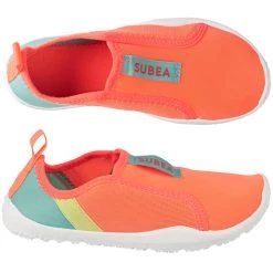 Chaussures Aquatiques élastiques Enfant - Aquashoes 120 Corail -Vêtements De Plongée Soldes chaussures aquatiques elastiques enfant aquashoes 120 corail 2