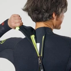 Combinaison Plongée Aqualung Femme Néoprène 5,5mm - WAVE Noir/Jaune -Vêtements De Plongée Soldes combinaison plongee aqualung femme neoprene 55mm wave noirjaune 5