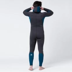 Combinaison Plongée Homme Néoprène 5mm - SCD 500 Noir Et Bleu -Vêtements De Plongée Soldes combinaison plongee homme neoprene 5mm scd 500 noir et bleu 2