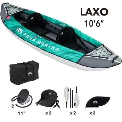 KAYAK AQUA MARINA LAXO 320 2 PERSONNES 2023 -Vêtements De Plongée Soldes kayak aqua marina laxo 320 2 personnes 2023 4