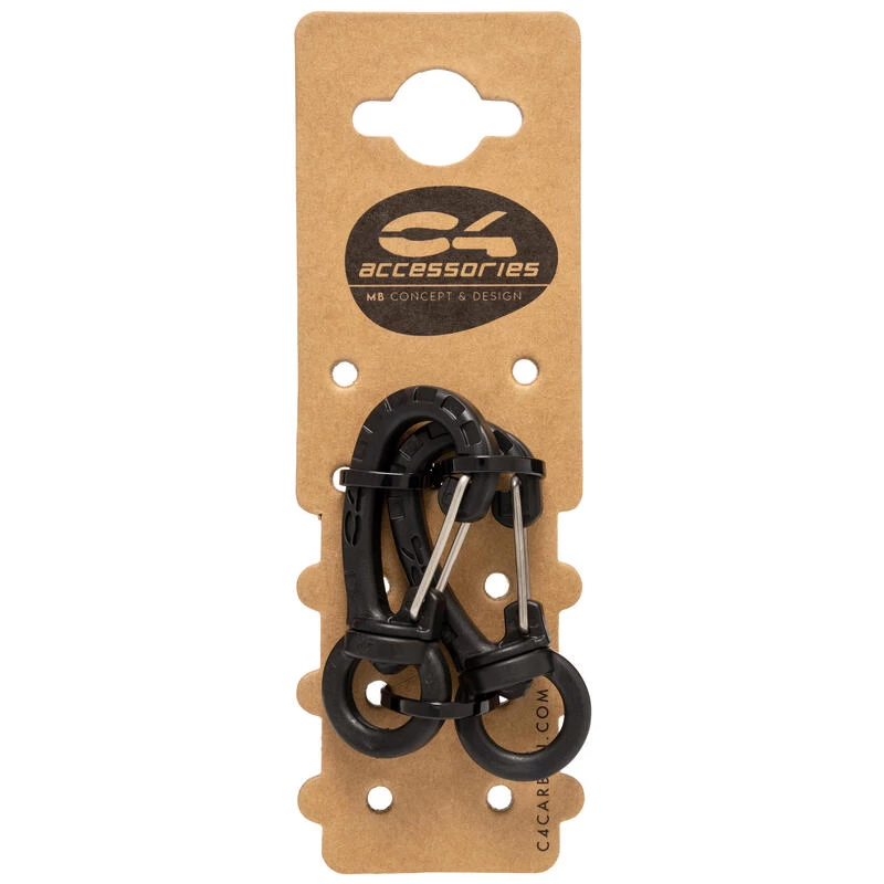 KIT 2 MOUSQUETONS NYLON PIVOTANTS C4 CARBON POUR LA CHASSE SOUS-MARINE 2 KIT 2 MOUSQUETONS NYLON PIVOTANTS C4 CARBON POUR LA CHASSE SOUS-MARINE – Image 2