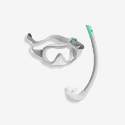 Kit De Snorkeling SUBEA Masque Tuba 100 JR Enfant Gris