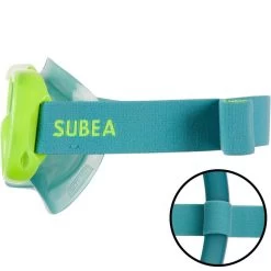 Kit Plongée Masque Et Tuba Snorkeling 100 Valve Enfant Vert Fluo -Vêtements De Plongée Soldes kit plongee masque et tuba snorkeling 100 valve enfant vert fluo 3