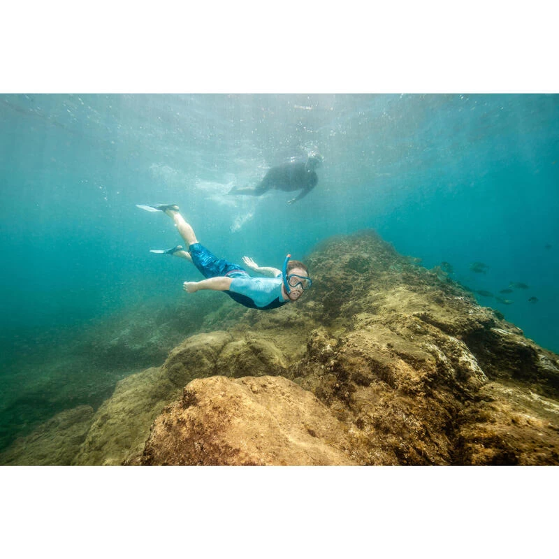 Kit Plongée Palmes Masque Et Tuba Snorkeling SNK 500 Adulte Bleu 2 Kit Plongée Palmes Masque Et Tuba Snorkeling SNK 500 Adulte Bleu – Image 2