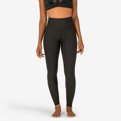 LEGGING DE SURF ANTI UV RACHEL NOIR SECONDE PEAU ET TAILLE HAUTE GAINANTE