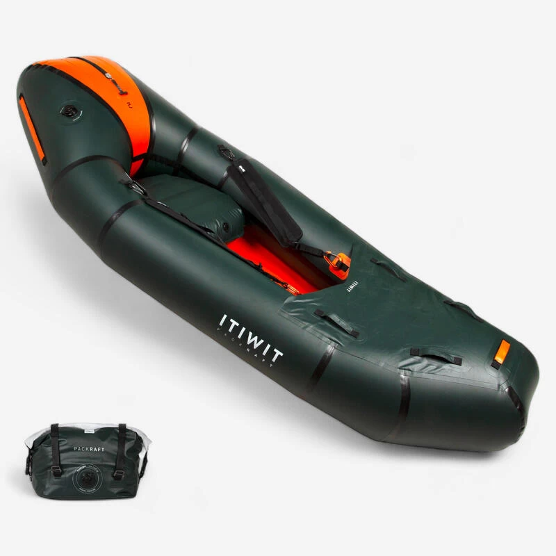 Packraft 500 Kayak Gonflable TPU Rivière 1 Place Zip étanche - PR500 1 Packraft 500 Kayak Gonflable TPU Rivière 1 Place Zip étanche - PR500