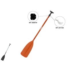 Pagaie Simple Canoë 100 Réglable Alu 130/150 Cm -Vêtements De Plongée Soldes pagaie simple canoe 100 reglable alu 130150 cm 4