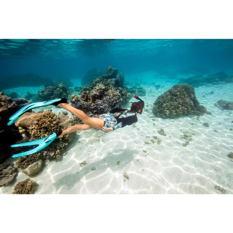 Palmes Plongée - FF 500 Soft Turquoise Fluo 2 Palmes Plongée - FF 500 Soft Turquoise Fluo – Image 2