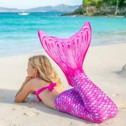 Queue De Sirène - Fin Fun - Rose Complète - Taille L/XL -Vêtements De Plongée Soldes queue de sirene fin fun rose complete taille lxl 3