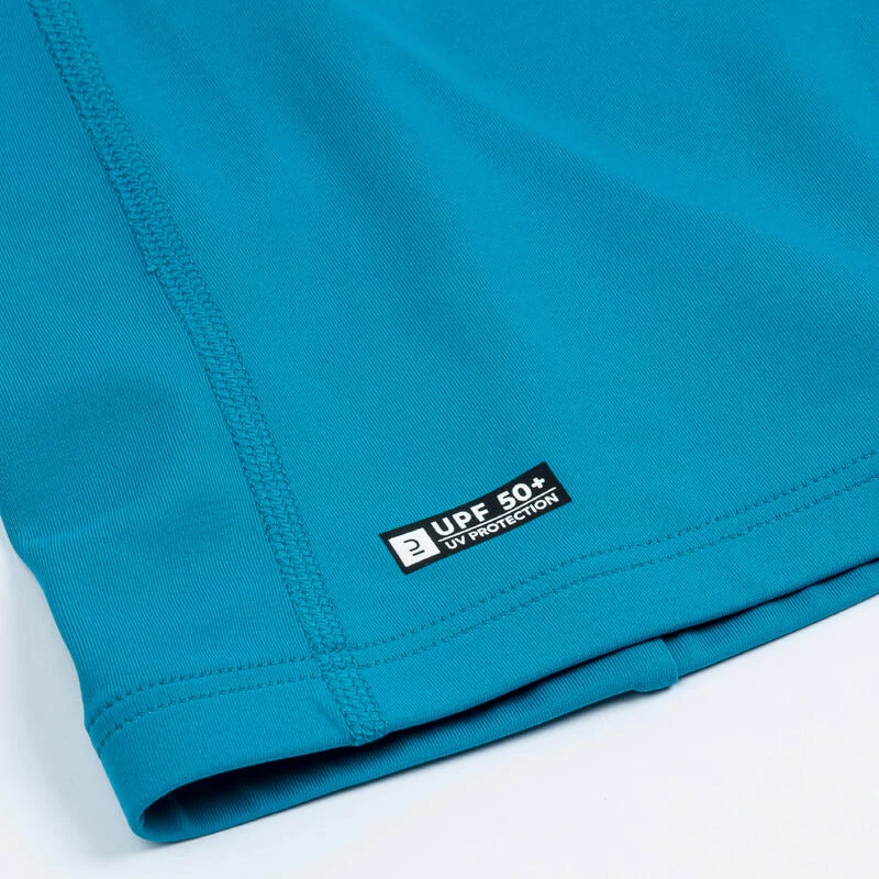 Tee Shirt Anti Uv Manches Courtes Garçon - 500 Surf Bleu 4 Tee Shirt Anti Uv Manches Courtes Garçon - 500 Surf Bleu – Image 4