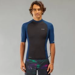 Tee-shirt Anti UV Surf Top Thermique Néoprène Lycra Manches Courtes Homme. -Vêtements De Plongée Soldes tee shirt anti uv surf top thermique neoprene lycra manches courtes homme 6