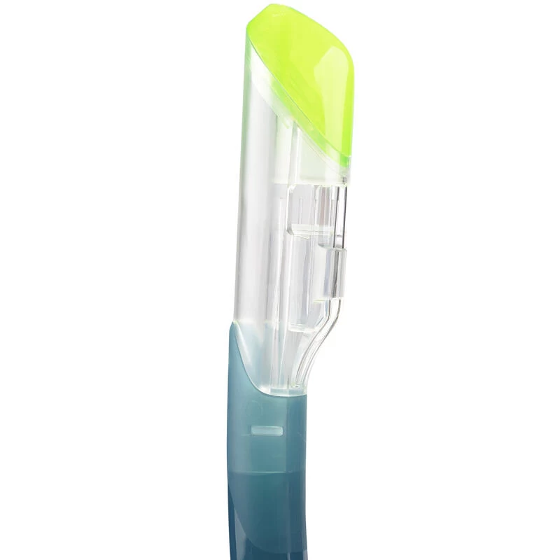 Tuba Plongée Sec Avec Soupape Système Drytop - 100 Dry Top Bleu Gris 2 Tuba Plongée Sec Avec Soupape Système Drytop - 100 Dry Top Bleu Gris – Image 2